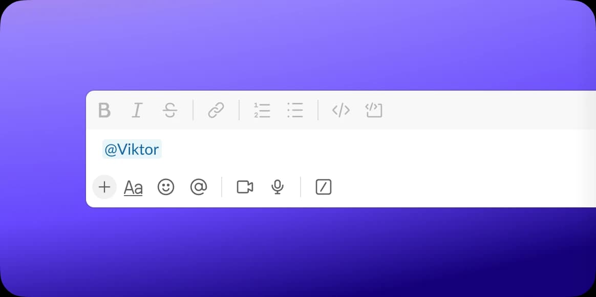 Viktor in Slack