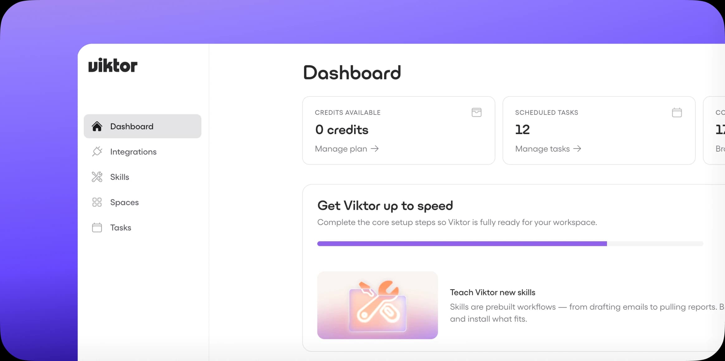 Viktor usage dashboard
