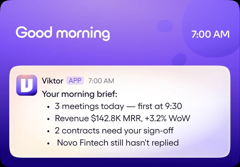 Your morning brief, before you wake up.