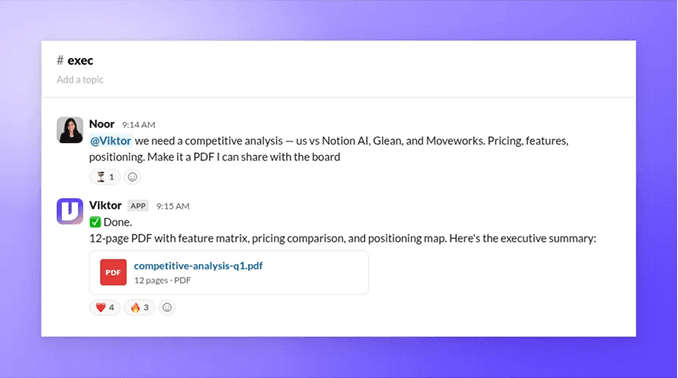 Slack mockup template: Orchid