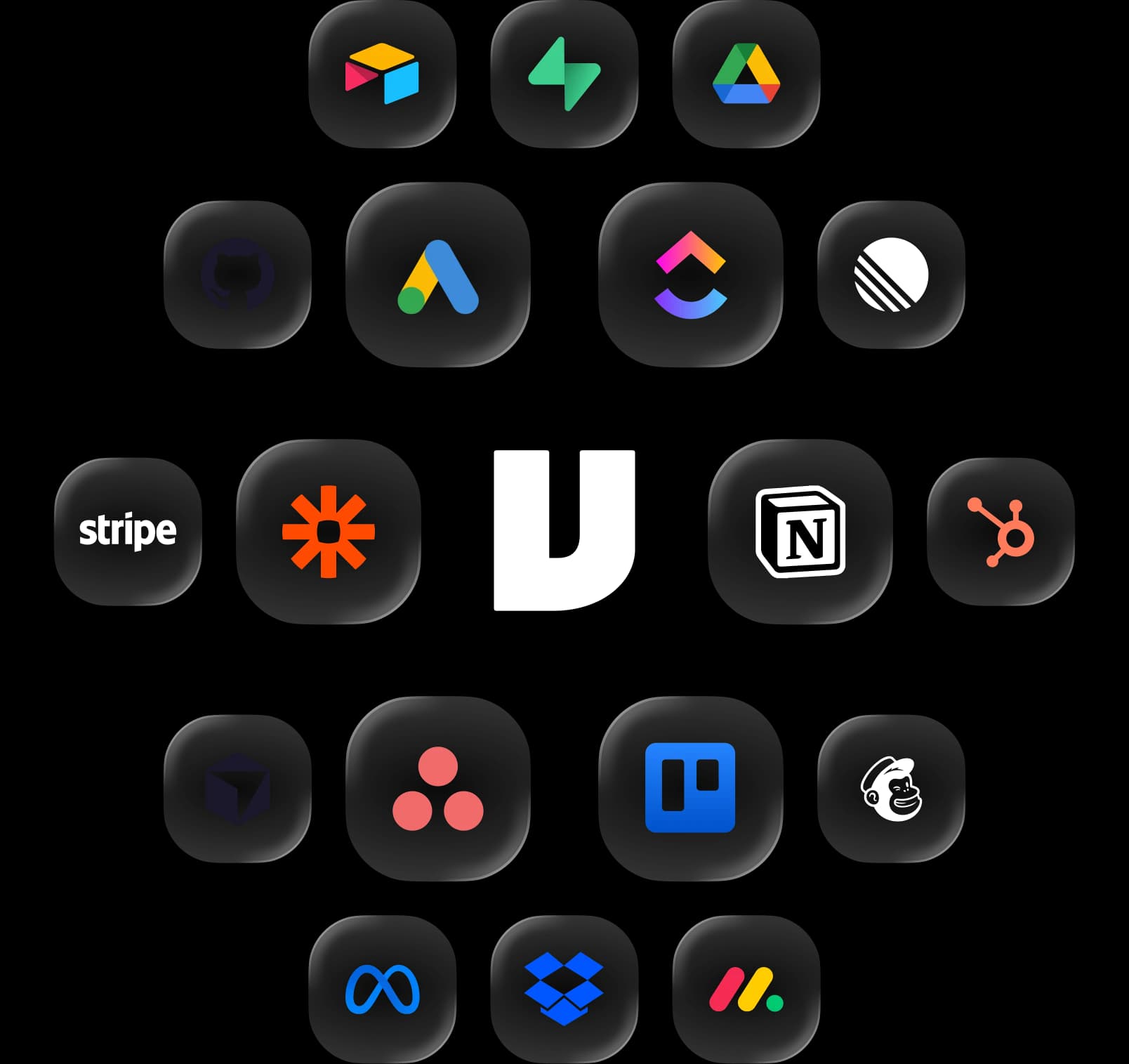 Logos of tools Viktor integrates with