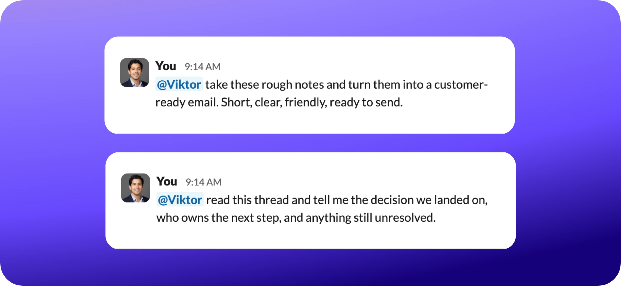 Viktor in Slack