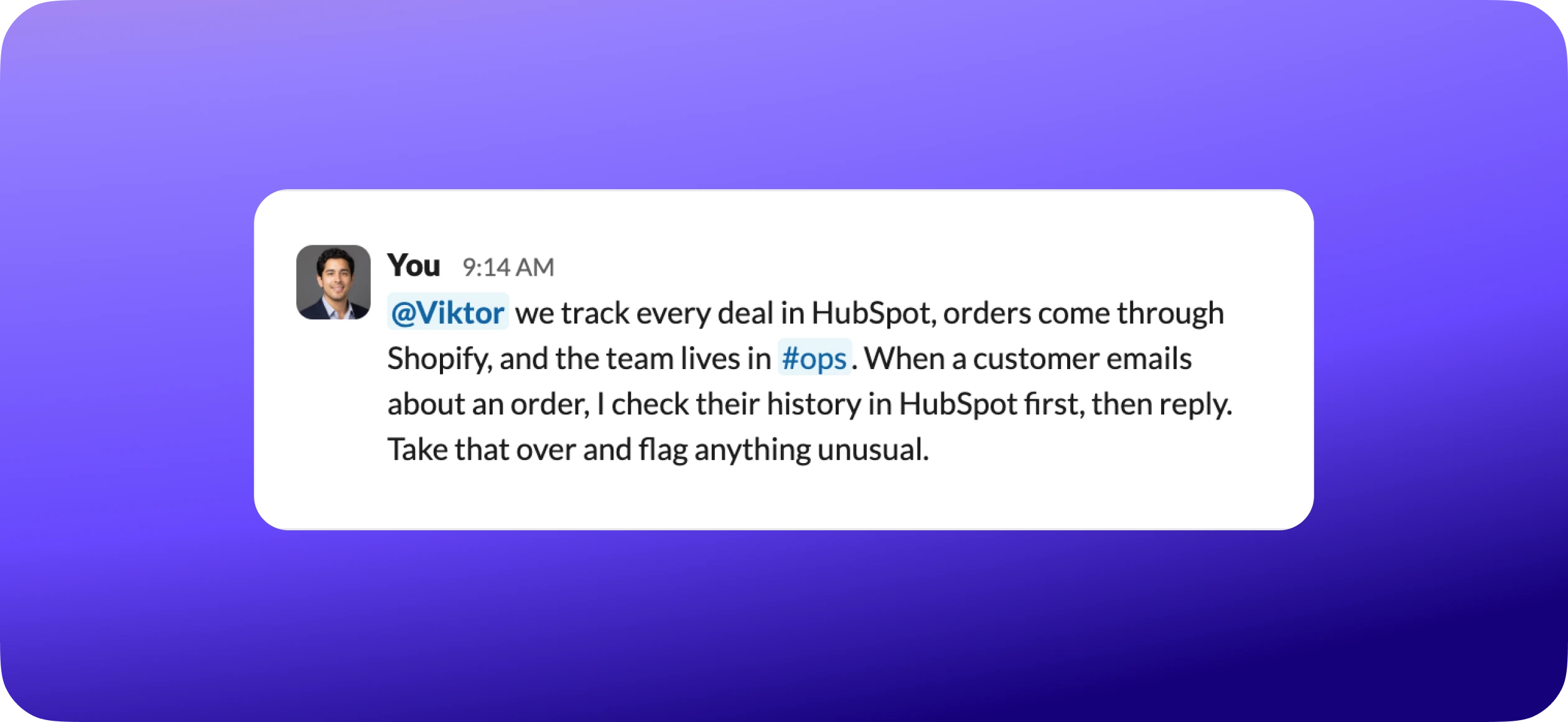 Viktor in Slack