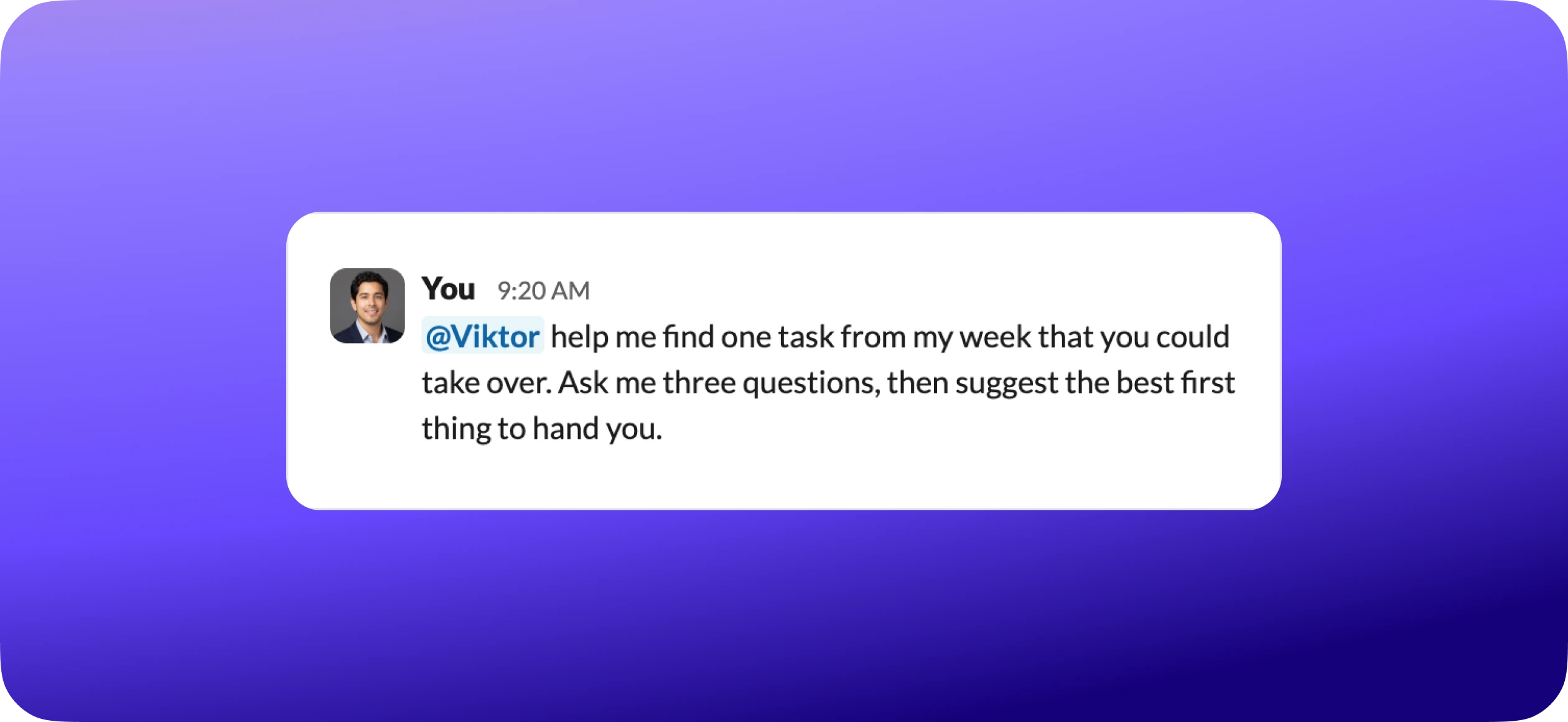 Viktor in Slack