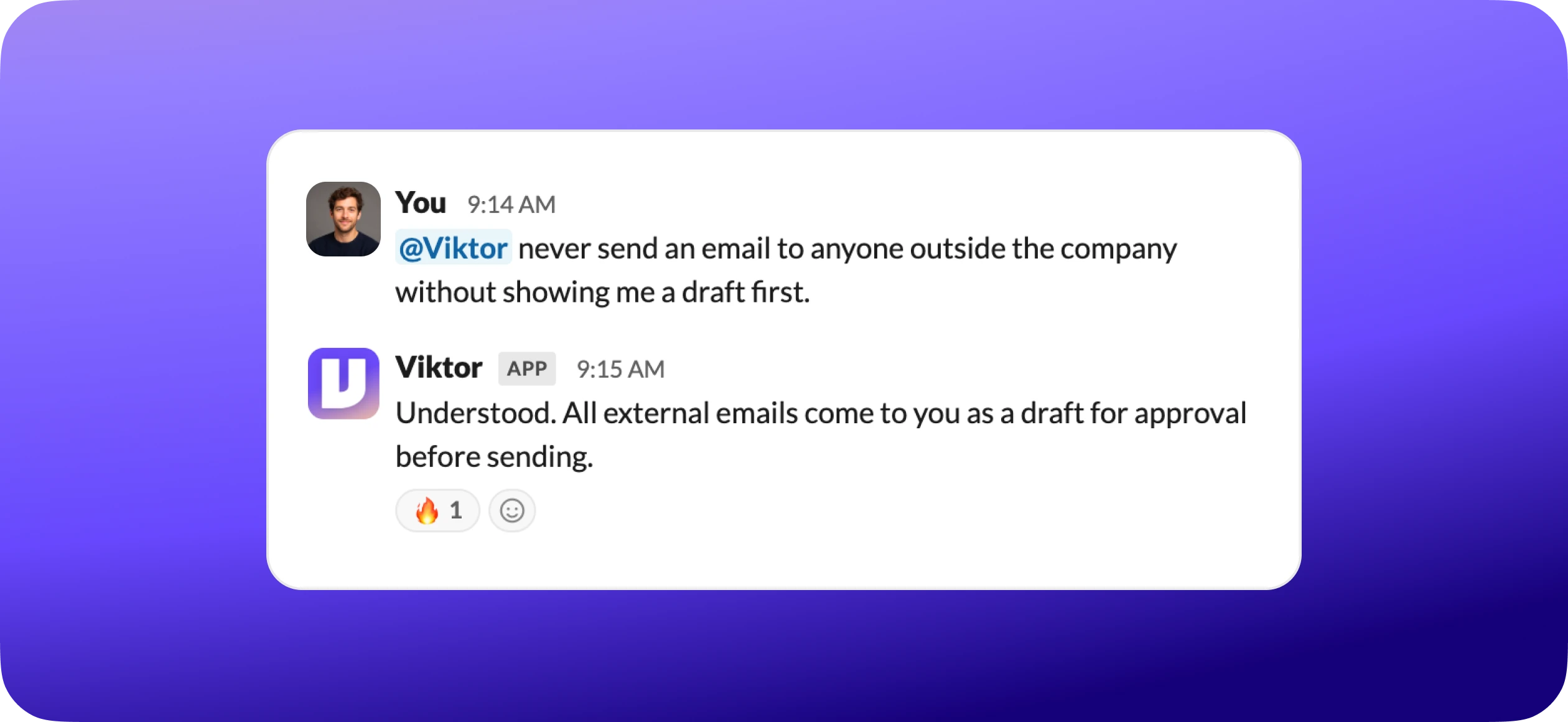 Viktor in Slack