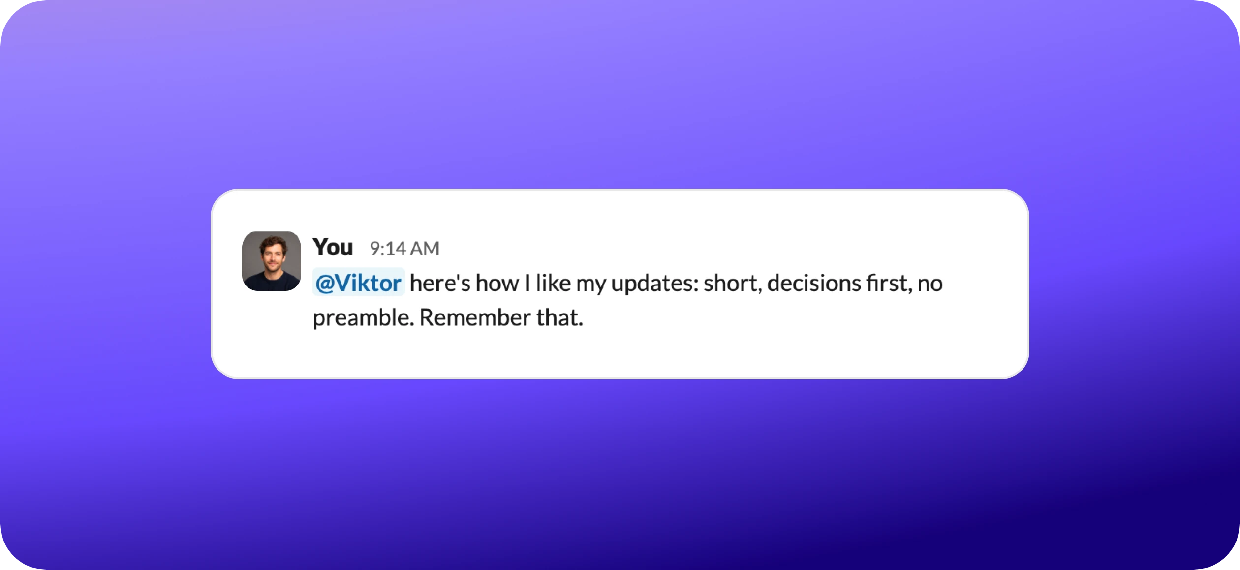 Viktor in Slack