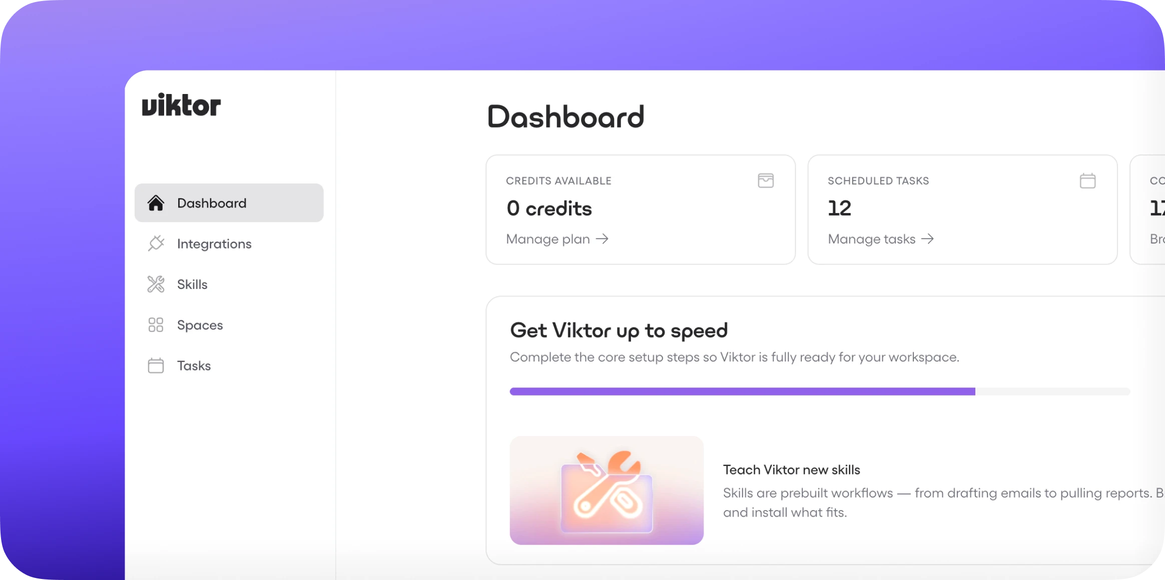 Viktor usage dashboard