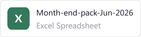 Month-end-pack-Jun-2026 β Excel Spreadsheet